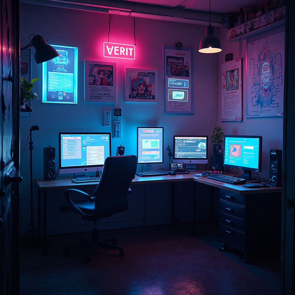 Cyberpunk Heist Room